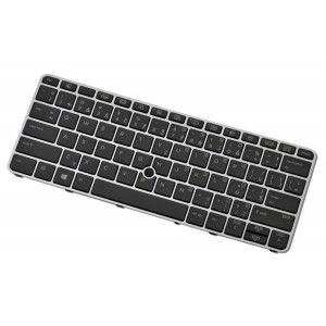 Klawiatura do laptopa HP Elitebook 820 G3 czeska srebrna podświetlana