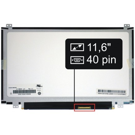 Acer Aspire One 756-B844G324CSS matryca do laptopa 11,6“ 40pin HD LED Slim - świecąca
