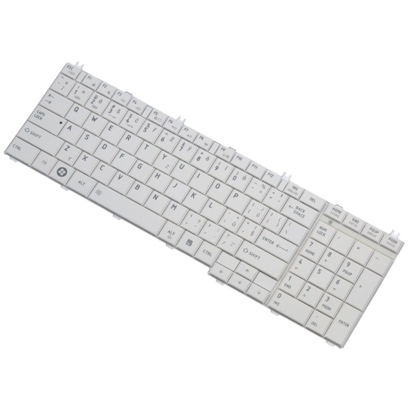 Klawiatura do laptopa Toshiba SATELLITE C650-054 czeska biała 