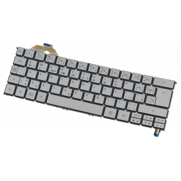Klawiatura do laptopa Acer ASPIRE S7-391-53334G12AWS czeska srebrna podświetlana
