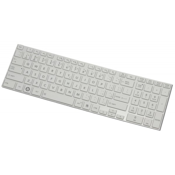 Klawiatura do laptopa Toshiba SATELLITE C855-17T czeska biała