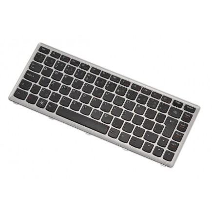 Klawiatura do laptopa Lenovo 25208772 czeska czarno-srebrna bez wkrętek