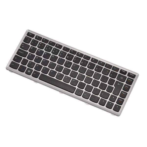 Klawiatura do laptopa Lenovo 25208772 czeska czarno-srebrna bez wkrętek
