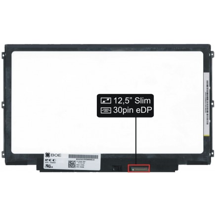 Slim SB matryca do laptopa 12,5" HD LED 30 pin - świecąca