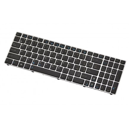 Klawiatura do laptopa Asus X72JT CZ/SK czarna srebrna ramka