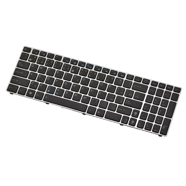 Klawiatura do laptopa ASUS N73SM CZ/SK czarna srebrna ramka