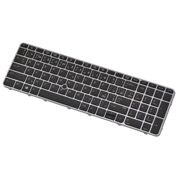Klawiatura do laptopa HP EliteBook 755 G4 CZ/SK podświetlany ze srebrną ramą