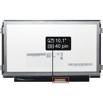 Samsung NP-NC110-A02IN matryca do laptopa 10,1“ 40pin WSVGA LED Slim - Matowa