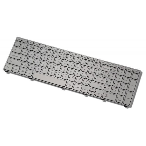 Klawiatura do laptopa Dell kompatibilní 9Z.NAVBW.001 czeska srebrna podświetlana