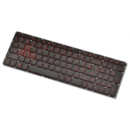 Klawiatura do laptopa Acer Nitro N16C7  CZ / SK Czerwone podświetlenie Bez ramki