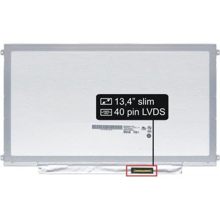 MSI 9S7-135212-021 matryca do laptopa 13,4“ 40pin HD LED Slim - świecąca