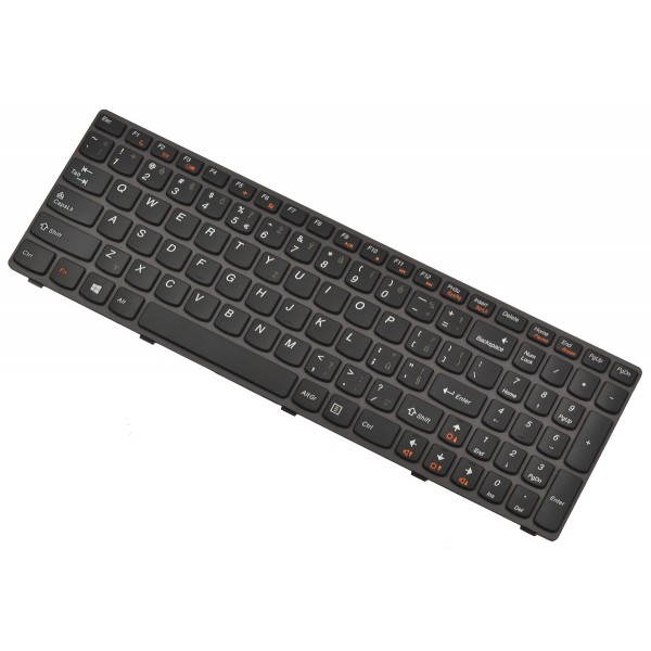 Klawiatura do laptopa IBM Lenovo Ideapad V585A czeska czarna fioletowa ramka
