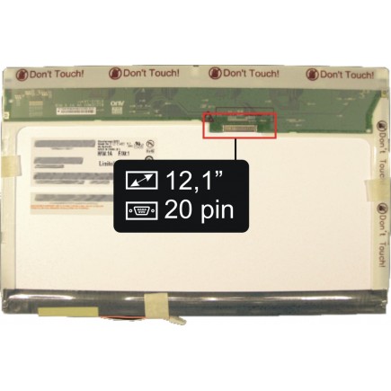 Toshiba Satellite Pro U200 matryca do laptopa 12,1“ 20pin WXGA CCFL - świecąca
