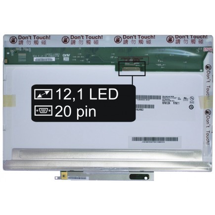 HP EliteBook 2530P matryca do laptopa 12,1“ 20pin WXGA LED - świecąca