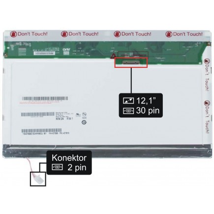 AUO B121EW09 V.3 matryca do laptopa 12,1“ 30pin WXGA CCFL - świecąca