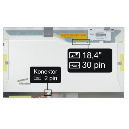 Toshiba Satellite P500-1JJ matryca do laptopa 18,4“ 30pin WSXGA+ CCFL - świecąca