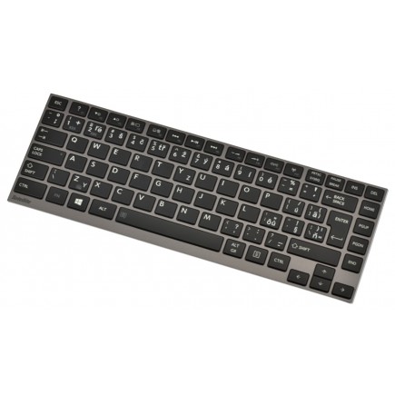 Klawiatura do laptopa Toshiba PORTEGE Z930-02N czeska srebrna podświetlana