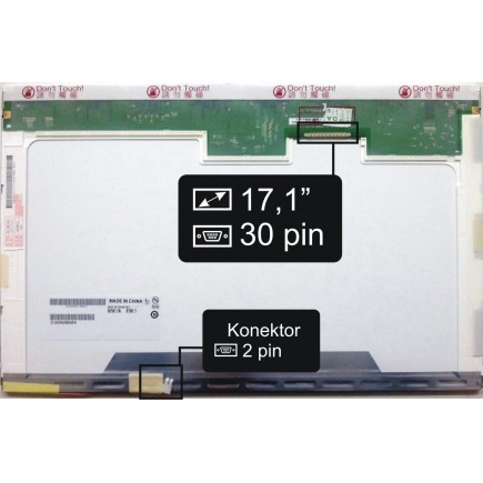 HP Compaq NX9420 matryca do laptopa 17“ 30pin WXGA+ CCFL - świecąca