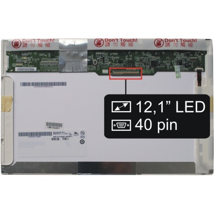 Lenovo Ideapad S12 2959-5EU matryca do laptopa 12,1“ 40pin WXGA - świecąca
