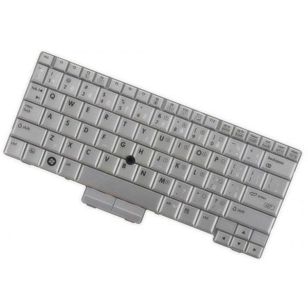 Klawiatura do laptopa HP EliteBook 2710P CZ srebrna