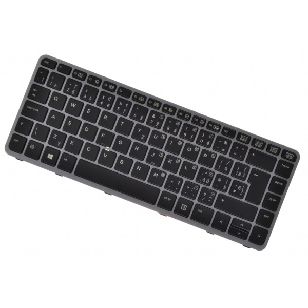 Klawiatura do laptopa HP kompatibilní 736933-001 CZ / SK srebro, podświetlany