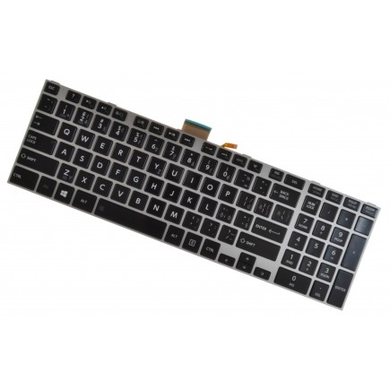 Klawiatura do laptopa Toshiba Satellite C75-A-12V CZ / SK srebro, podświetlany