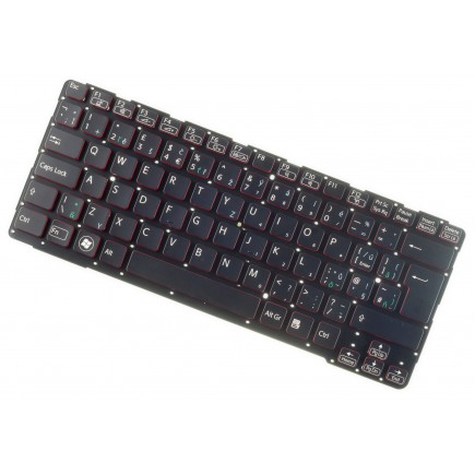 Klawiatura do laptopa Sony Vaio SVE14A1X1EH czeska czarna bez ramki