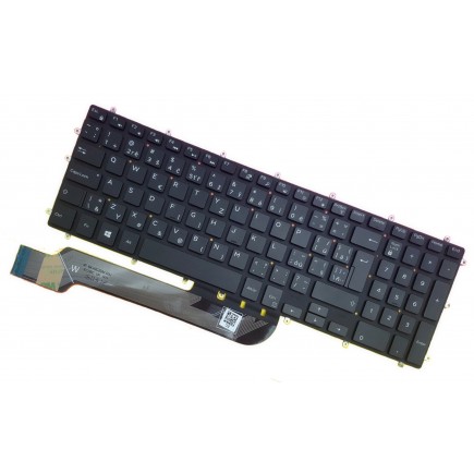 Klawiatura do laptopa Dell Inspiron 15 (7566) CZ / SK czarny, podświetlany