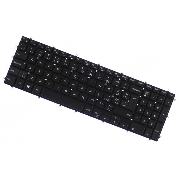 Klawiatura do laptopa Dell kompatibilní 09J9KG CZ / SK czarny, podświetlany