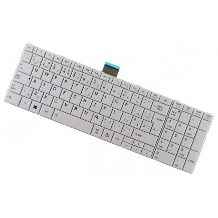 Klawiatura do laptopa z ramą Toshiba Satellite c855d-s5202 CZ/SK biała