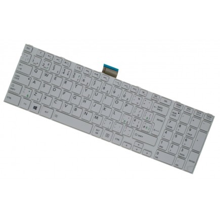 Klawiatura do laptopa biała z ramą Toshiba Satellite C850D-C3W CZ/SK