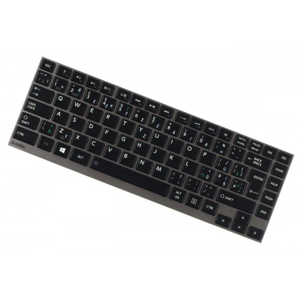 Klawiatura do laptopa Toshiba Portege Z830-S8302 CZ / SK Srebrna ramka, podświetlana