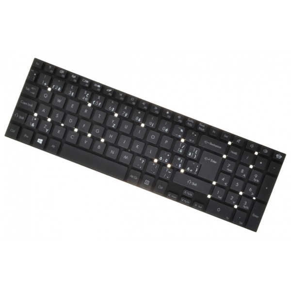 Klawiatura do laptopa Acer Aspire E5-511-P7UX czeska czarna bez ramki