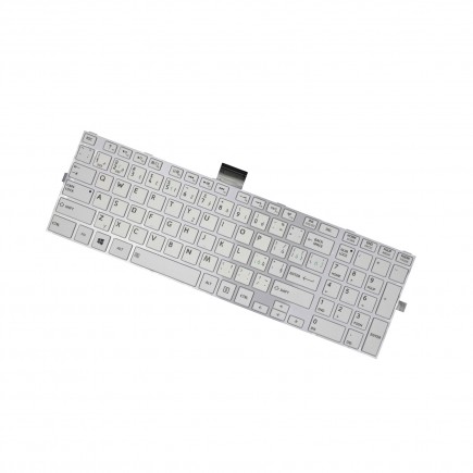 Klawiatura do laptopa biały, z ramką Toshiba Satellite C75-A-14D CZ/SK