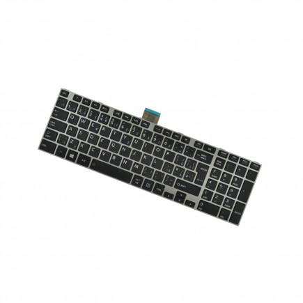 Klawiatura do laptopa Toshiba Satellite C75-A-14F Srebrna rama CZ/SK