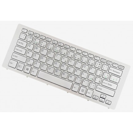 Klawiatura do laptopa Sony Vaio SVF15N17CXB srebrna CZ / SK 