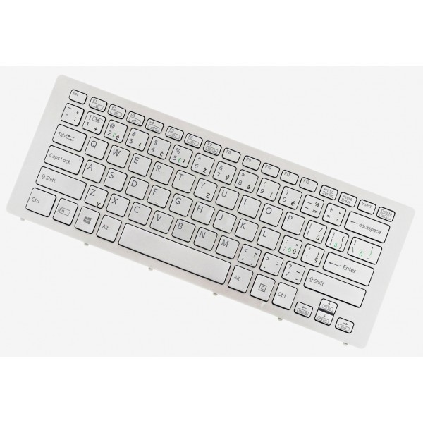 Klawiatura do laptopa Sony Vaio SVF15 srebrna CZ / SK 