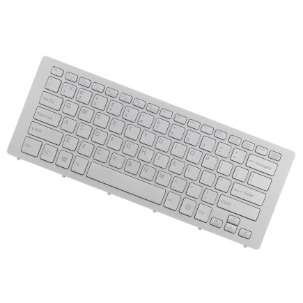 Klawiatura do laptopa Sony Vaio SVF15N1C5E Srebrna rama US