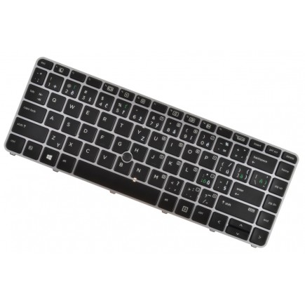 Klawiatura do laptopa HP EliteBook 840 G4 srebrna CZ / SK, Trackpoint