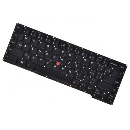 Klawiatura do laptopa Lenovo ThinkPad X1 Carbon 2 czeska czarna bez ramki, Trackpoint, podświetlana CZ/SK