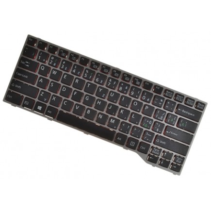 Klawiatura do laptopa Fujitsu Siemens LifeBook E736 Srebrna rama CZ/SK