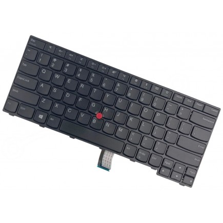 Klawiatura do laptopa Lenovo ThinkPad E470 US czarna trackpoint