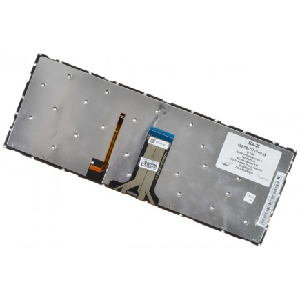 Klawiatura do laptopa Lenovo IdeaPad Yoga 500-14IBD czeska czarna bez ramki, podświetlany