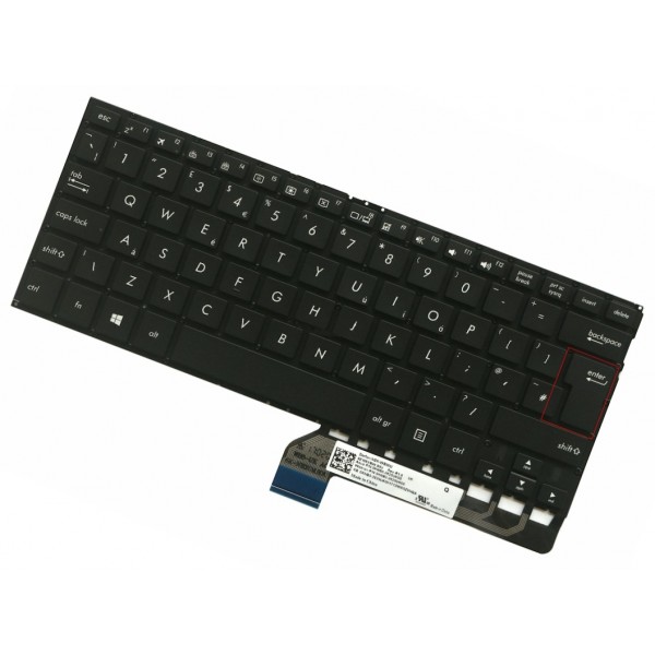 Klawiatura do laptopa Kompatibilní Asus 0KNB0-2625UK00 UK czarny, podświetlany