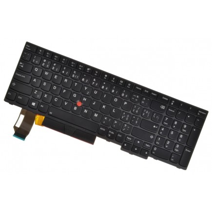 Klawiatura do laptopa Lenovo ThinkPad P72 20MB CZ / SK czarna, podświetlana, Trackpoint