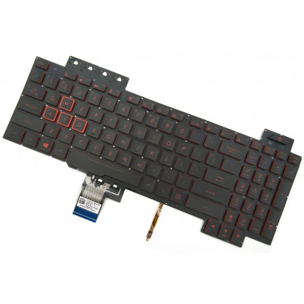 Klawiatura do laptopa Asus FX504GM TUF US czarna bez ramki, podświetlany