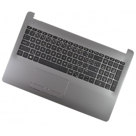 Klawiatura do laptopa HP 255 G6 Srebrna rama CZ/SK, Palmprest