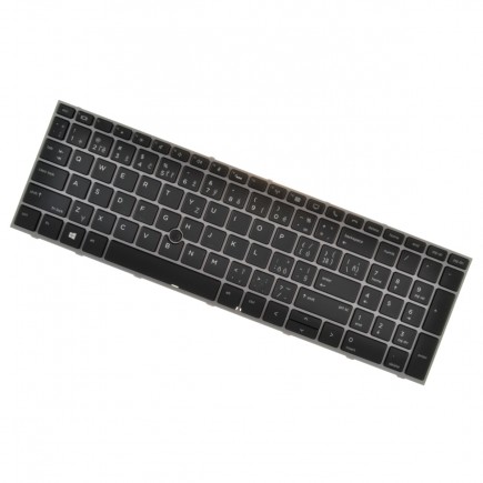Klawiatura do laptopa HP ZBook 15 G6 CZ/SK szary, z ramką, podświetlany