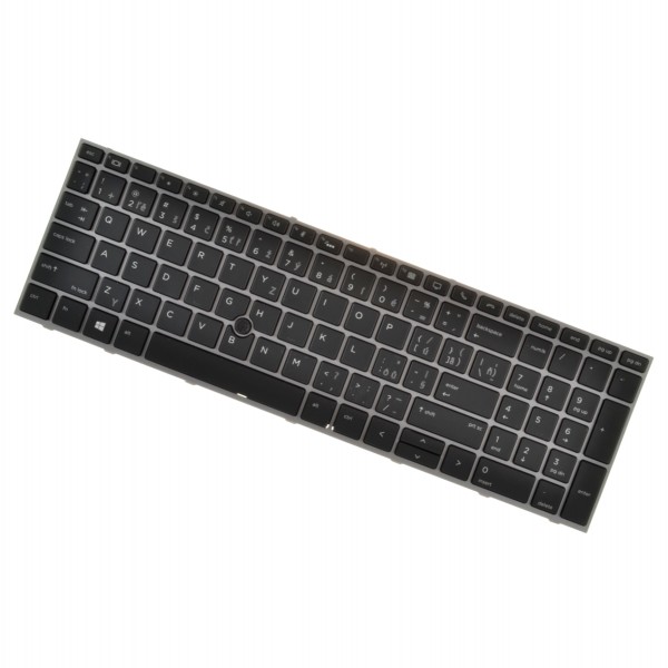 Klawiatura do laptopa HP ZBook 15 G6 CZ/SK szary, z ramką, podświetlany