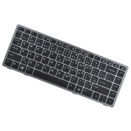 Klawiatura do laptopa HP EliteBook 8460w Srebrna rama CZ/SK